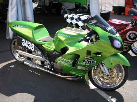 ZAP Racing ZX12 Drag Bike Profile shot